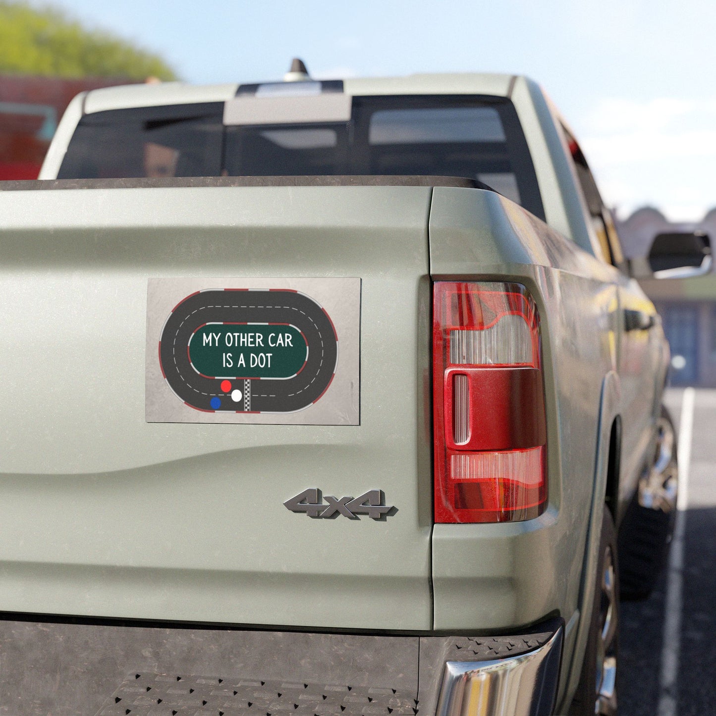 'My Other Car Is A Dot' - A's Dot Racing Car Magnet